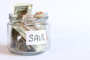 money jar depicting save money on home hvac energy costs