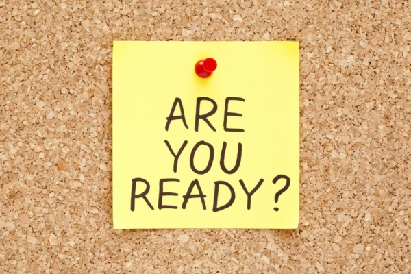 are you ready on a sticky note depicting preparing for an emergency heating repair